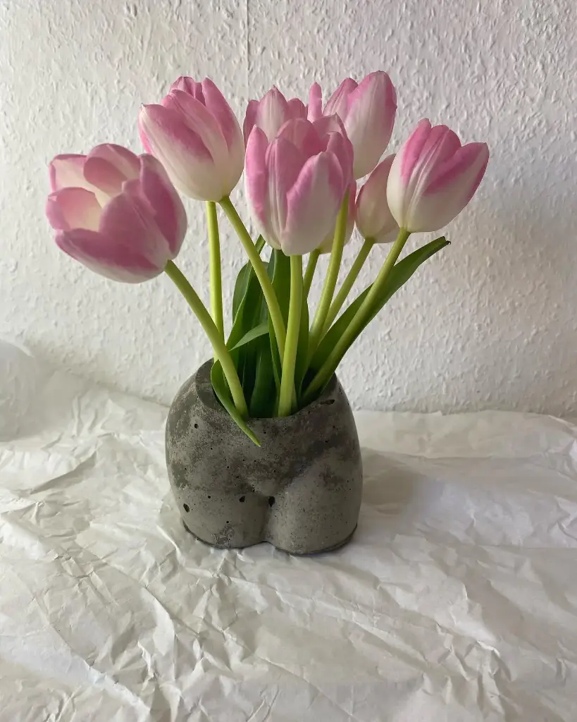 Beton-Vase Körperform