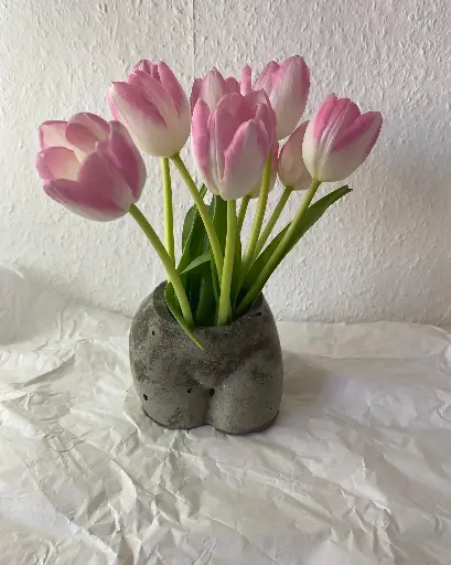 Beton-Vase Körperform